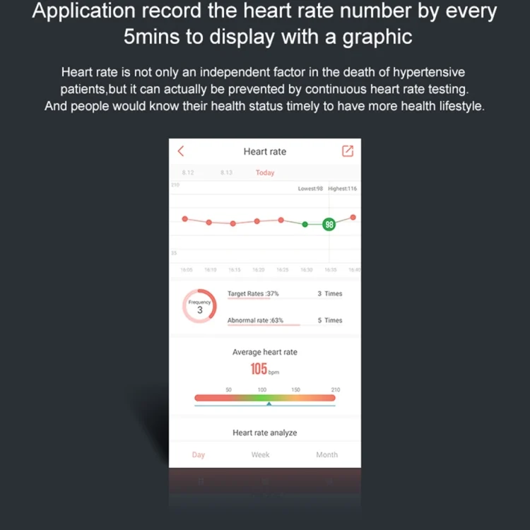 CA9687B_5.webp TLW B6 Fitness Tracker 0.96 inch TFT Screen Wristband Smart Bracelet, IP67 Waterproof, Support Sports Mode / Continuous Heart Rate Monitor / Sleep Monitor / Information Reminder - Image 7