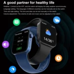 T500+MAX 1.69 inch HD Screen Smart Wristband, Support Bluetooth Calling/Heart Rate Monitoring - Image 7