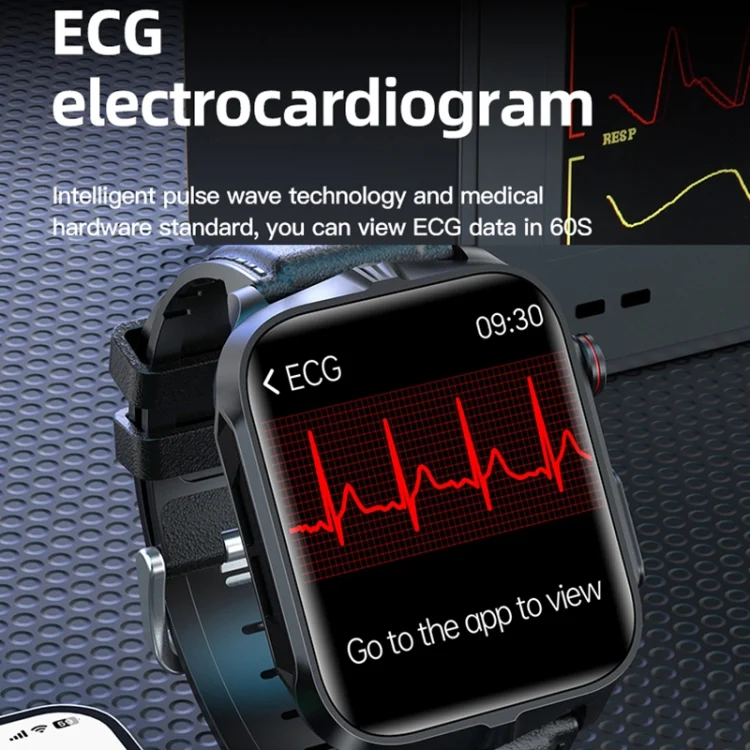 CA9814B_5.webp TK11P 1.83 inch IPS Screen IP68 Waterproof Steel Band Smart Watch, Support Stress Monitoring / ECG - Image 6