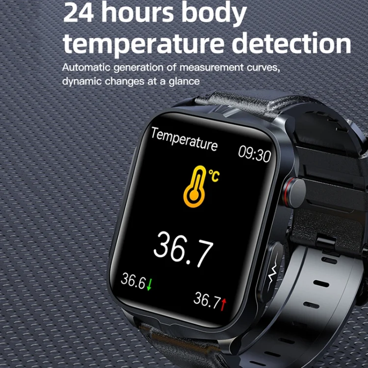 CA9814B_8.webp TK11P 1.83 inch IPS Screen IP68 Waterproof Steel Band Smart Watch, Support Stress Monitoring / ECG - Image 9