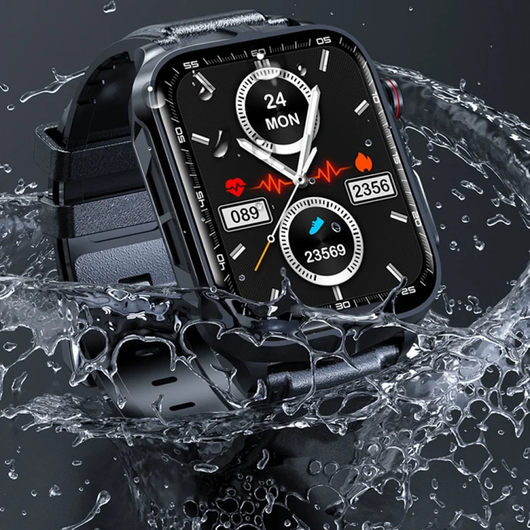 CA9814B_9.webp TK11P 1.83 inch IPS Screen IP68 Waterproof Steel Band Smart Watch, Support Stress Monitoring / ECG - Image 10