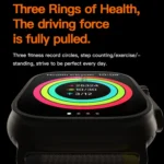 T800 Ultra 1.99 inch Ocean Silicone Band Smart Watch Support Heart Rate / ECG - Image 11