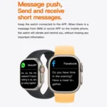T800 Ultra 1.99 inch Ocean Silicone Band Smart Watch Support Heart Rate / ECG - Image 5