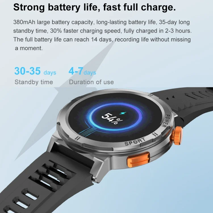 CA9894_B11.webp M52 1.43 inch Screen IP68 Waterproof Smart Watch, Support Bluetooth Call / Heart Rate - Image 12
