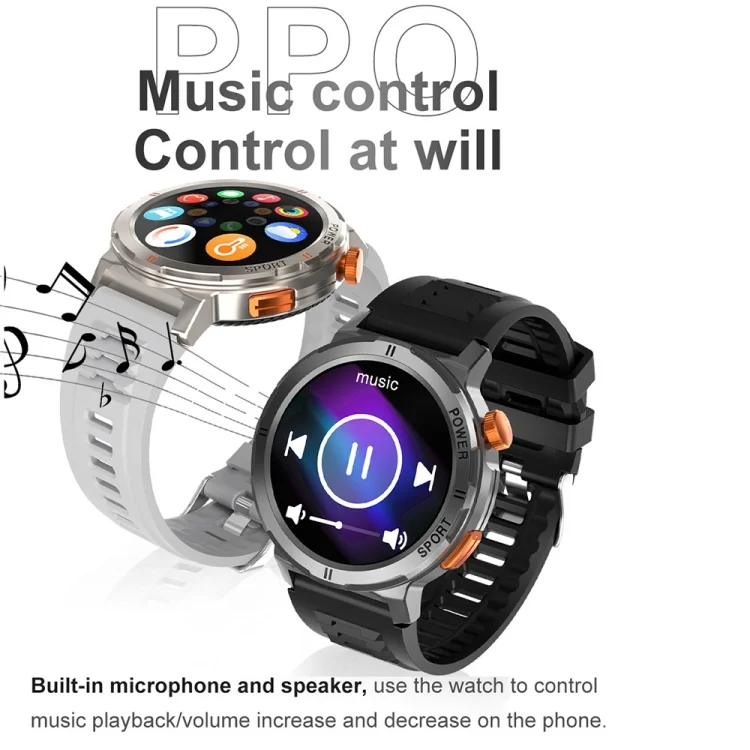 CA9894_B9.webp M52 1.43 inch Screen IP68 Waterproof Smart Watch, Support Bluetooth Call / Heart Rate - Image 10