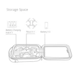 PGYTECH Portable PU Nylon EVA Storage Bag for DJI TELLO - Image 3