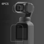 6 PCS HD Lens Protector + Screen Film for DJI OSMO Pocket Gimbal