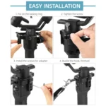 Sunnylife RO-Q9228 Handheld Gimbal Special Lanyard Shoulder Strap + Fixed Ring Hang Buckle for DJI RONIN-SC - Image 10