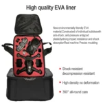 For DJI FPV Combo Backpack Storage Box Shockproof Wear-resistant Splash-proof Nylon Cloth Bag Handbag - Image 5