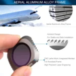 Sunnylife M2P-FI538 ND8-PL + ND16-PL + ND32-PL + ND64-PL ND-PL Lens Filter for DJI Mavic 2 Pro - Image 8