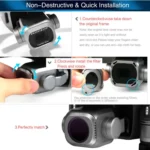 Sunnylife M2P-FI538 ND8-PL + ND16-PL + ND32-PL + ND64-PL ND-PL Lens Filter for DJI Mavic 2 Pro - Image 9