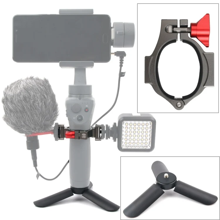 DCA0604.webp Mini Tripod Mount + Flashlight Extension Bracket for DJI OSMO Mobile 2 - Image 1