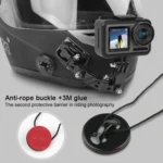 Cycling Helmet Adhesive Multi-Joint Arm Fixed Mount Set with J-Hook Buckle Mount & Adapter & Screw for GoPro, Insta360, DJI and Other Action Cameras - Image 10