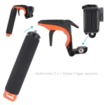 Shutter Trigger + Floating Hand Grip Diving Buoyancy Stick with Adjustable Anti-lost Strap & Screw & Wrench for DJI Osmo Action - Image 4