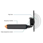RUIGPRO Floating Hand Grip Dome Port Underwater Diving Camera Lens Transparent Cover for DJI Osmo Action - Image 3