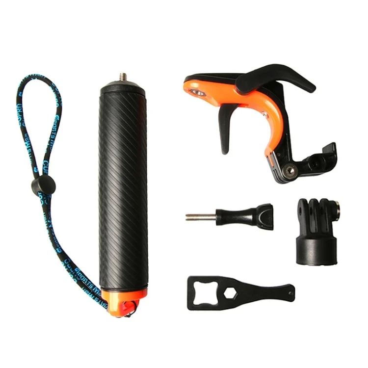 DCA1134_1.webp Shutter Trigger + Floating Hand Grip Diving Buoyancy Stick with Adjustable Anti-lost Strap & Screw & Wrench for GoPro HERO7 /6 Black /5 Black - Image 2