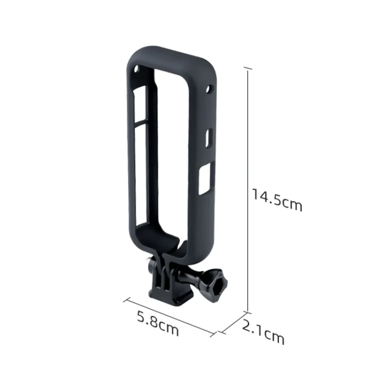 DCA1331B_1.webp PC Plastic Protective Frame Mount Cage with Tripod Base Adapter for Insta360 One X2 - Image 2