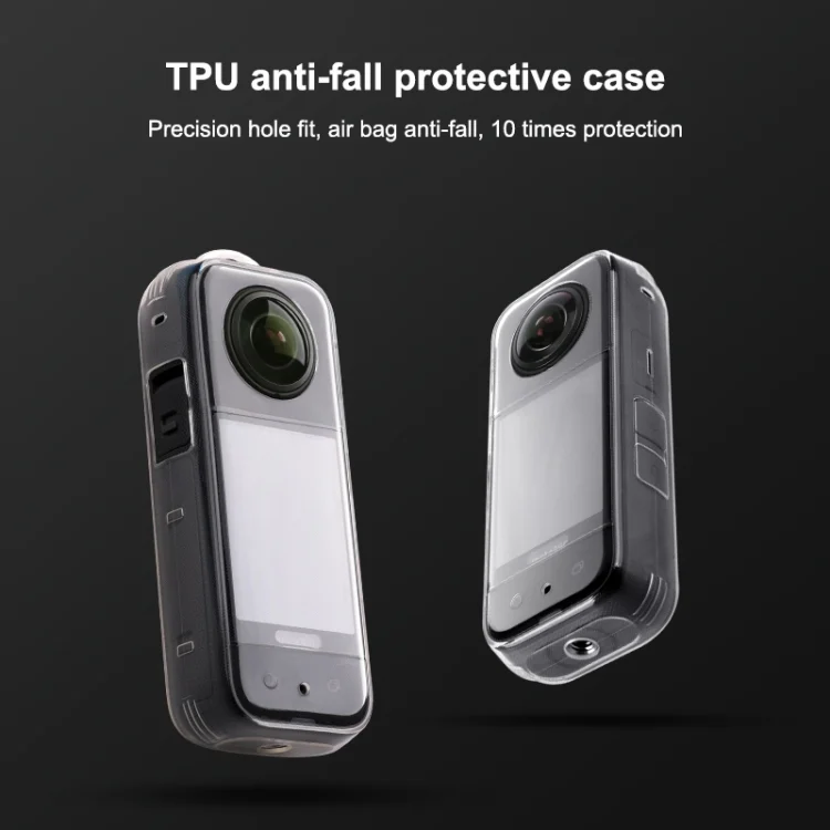 DCA1545T_2.webp For Insta360 X3 Full Body Clear TPU Protective Case - Image 3