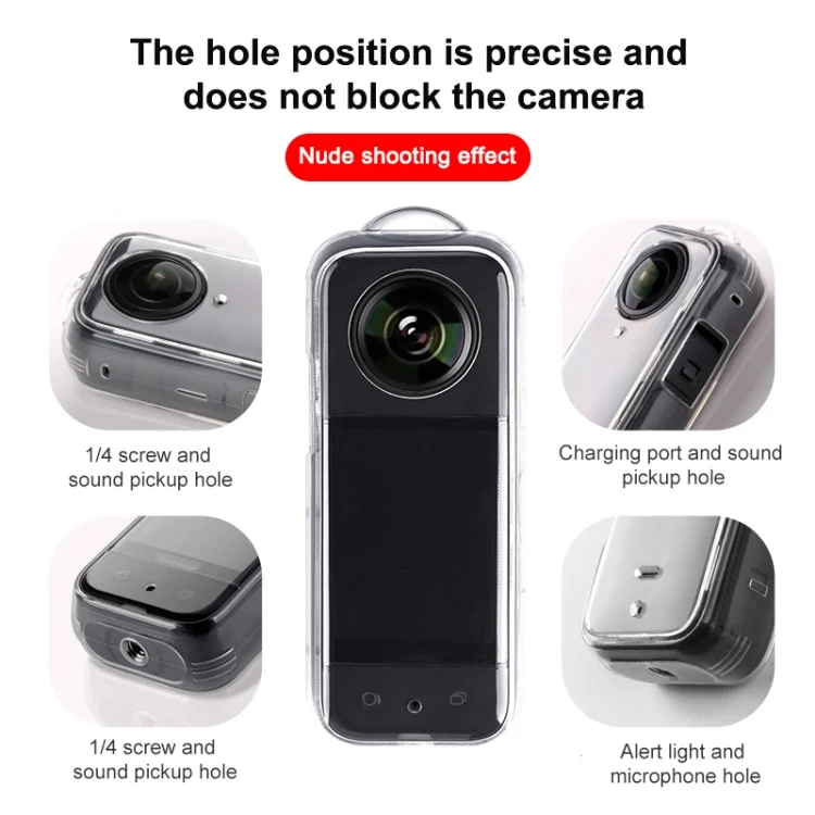 DCA1545T_5.webp For Insta360 X3 Full Body Clear TPU Protective Case - Image 6