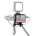 Plastic Frame Mount Protective Case Cage with Tripod Base Adapter & Long Screw & Cold Shoe Base for Insta360 One R - Image 6