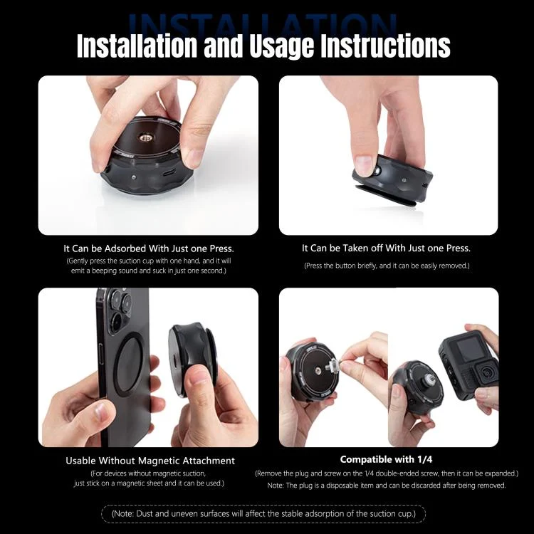 DCA2048B_13.webp STARTRC Universal Electric Magnetic Suction Cup Mount - Image 14