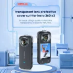 For Insta360 X3 STARTRC No Disassembly Transparent Lens Protection Cover - Image 3