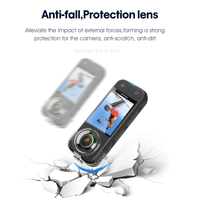 DCA2128T_5.webp For Insta360 X3 STARTRC No Disassembly Transparent Lens Protection Cover - Image 6