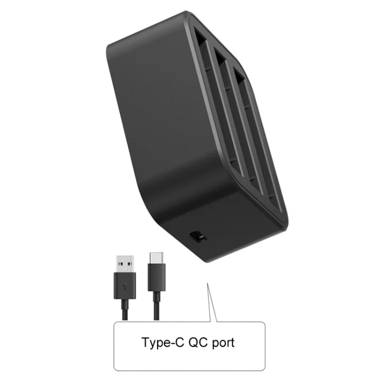 DCA2130B_3.webp For Insta360 X3 / One X2 Tri-Slot Batteries Fast Charger - Image 4