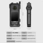 For Insta360 X3 YELANGU LW-ONE X3 Metal Cage Extended Frame Case - Image 8