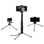 30-93cm Grip Foldable Tripod Holder Multi-functional Selfie Stick Monopod for GoPro, Insta360, DJI and Other Action Cameras, Phones - Image 5