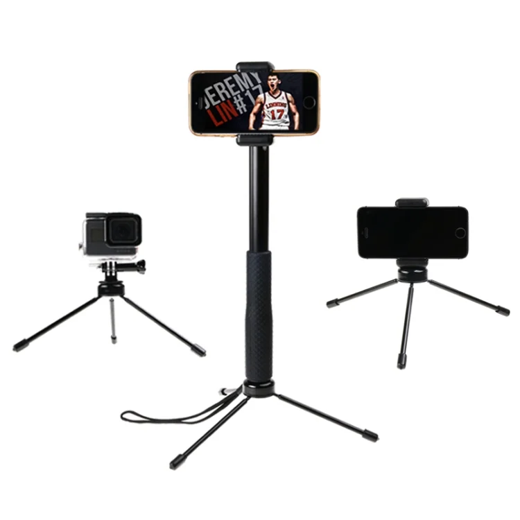 DCA2302_4.webp 30-93cm Grip Foldable Tripod Holder Multi-functional Selfie Stick Monopod for GoPro, Insta360, DJI and Other Action Cameras, Phones - Image 5