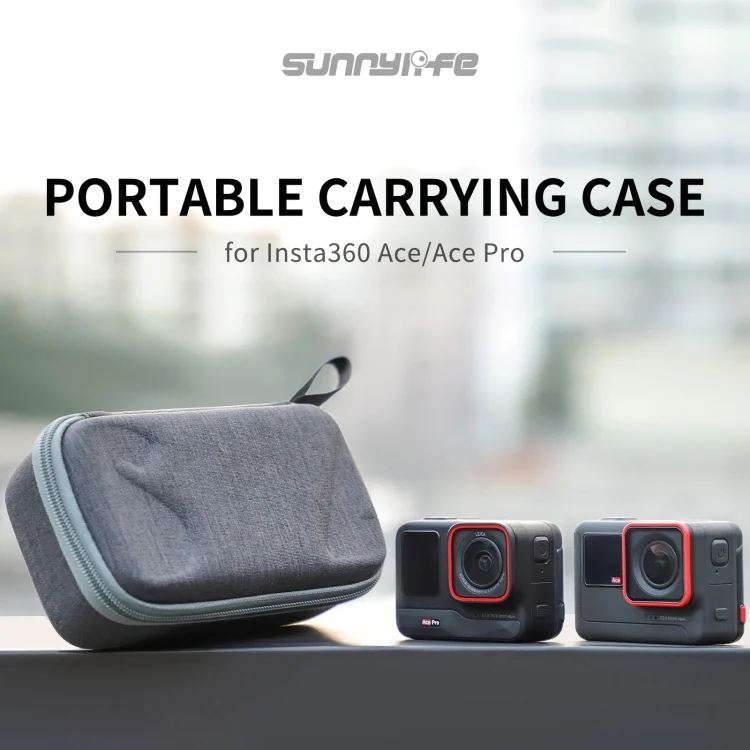 DCA2376B_1.webp For Insta360 Ace / Ace Pro Sunnylife Portable Carrying Case Handbag Mini Travel Case Organizer Protective Bag - Image 2