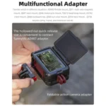 For DJI Osmo Action 5 Pro / 4 / 3 Sunnylife Protective Case Frame Mount Adapter Sun Hood Housing Case - Image 5