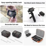 For DJI Osmo Action 5 Pro / 4 / 3 Sunnylife Protective Case Frame Mount Adapter Sun Hood Housing Case - Image 7