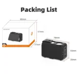 For DJI Osmo Action 5 Pro / 4 / 3 Sunnylife Protective Case Frame Mount Adapter Sun Hood Housing Case - Image 10