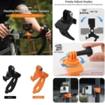 Sunnylife Action Camera Flexible Mount 360 Strap Wrap Band Mount Bike Tube Clip Holder - Image 2