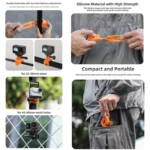 Sunnylife Action Camera Flexible Mount 360 Strap Wrap Band Mount Bike Tube Clip Holder - Image 3