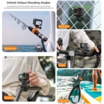 Sunnylife Action Camera Flexible Mount 360 Strap Wrap Band Mount Bike Tube Clip Holder - Image 4