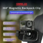 STARTRC 360 Degree Rotation Backpack Clip Magnetic Suction Mount - Image 2