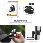 For Insta360 GO3 / GO 3S Sunnylife Baseball Hat Clip Mount Baseball Cap Clamp Quick Release Mount Camera POV Vlog Holder - Image 3