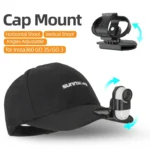 For Insta360 GO3 / GO 3S Sunnylife Baseball Hat Clip Mount Baseball Cap Clamp Quick Release Mount Camera POV Vlog Holder - Image 5