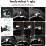 For Insta360 GO3 / GO 3S Sunnylife Baseball Hat Clip Mount Baseball Cap Clamp Quick Release Mount Camera POV Vlog Holder - Image 8