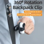 For Insta360 GO3 / GO 3S Sunnylife 360 Degree Rotation Backpack Clip Action Camera Clamp Mount - Image 11