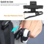 For Insta360 GO3 / GO 3S Sunnylife 360 Degree Rotation Backpack Clip Action Camera Clamp Mount - Image 3