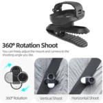 For Insta360 GO3 / GO 3S Sunnylife 360 Degree Rotation Backpack Clip Action Camera Clamp Mount - Image 7