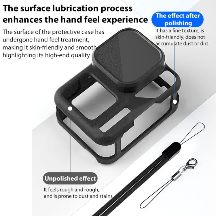 DCA2744B_7.webp For Insta360 Ace Pro 2 Silicone Protective Case with Wrist Strap & Lens Cover - Image 8