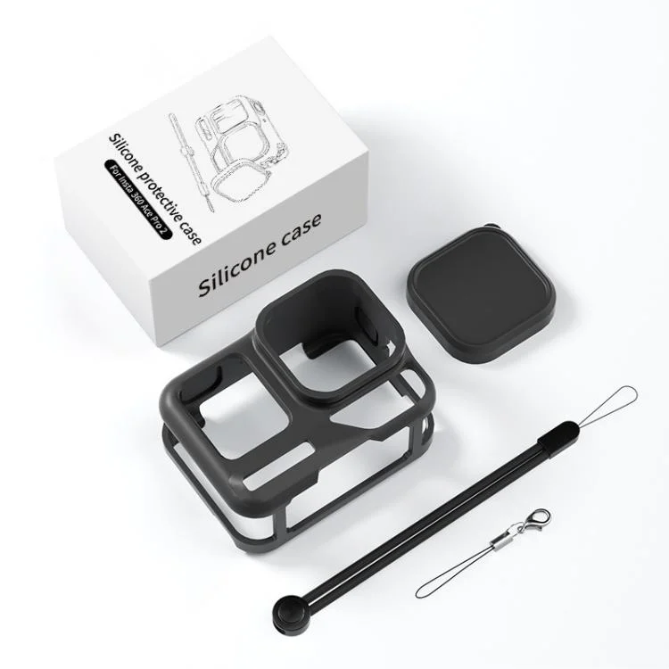 DCA2744B_8.webp For Insta360 Ace Pro 2 Silicone Protective Case with Wrist Strap & Lens Cover - Image 9