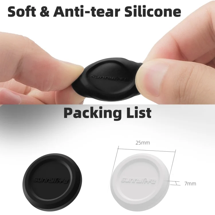 DCA2745_4.webp For Insta360 GO 3S Sunnylife 2pcs Black and White Scratch-resistant Lens Protective Cap - Image 5