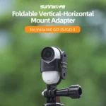 For Insta360 GO 3S / GO 3 Sunnylife Foldable Vertical-Horizontal Mount Adapter Protective Frame Brackets Housing Case - Image 2