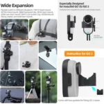 For Insta360 GO 3S / GO 3 Sunnylife Foldable Vertical-Horizontal Mount Adapter Protective Frame Brackets Housing Case - Image 6